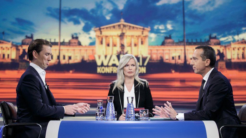 TV-Duell: Sebastian Kurz vs. Christian Kern