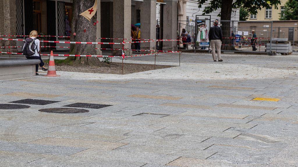 Bauarbeiten am Residenzplatz