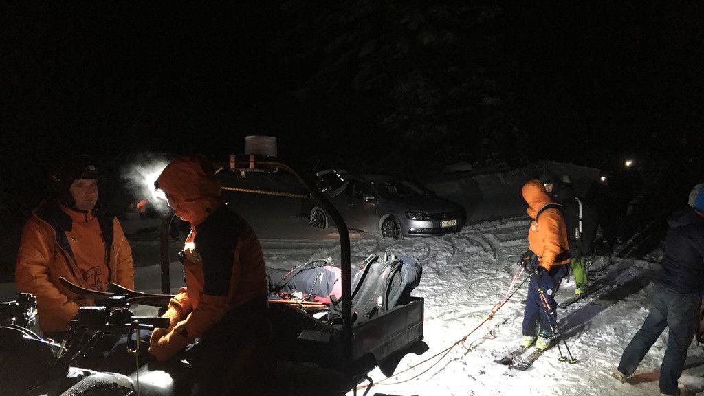 Suchaktion nach vermissten Tourengehern in Hintersee