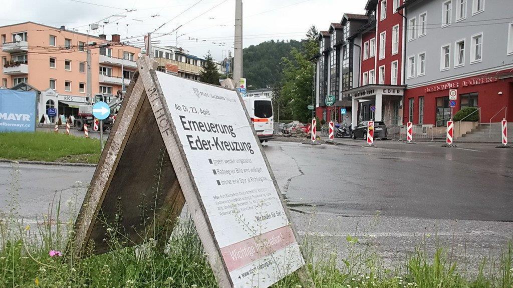 Ederkreuzung: Bauarbeiten laufen
