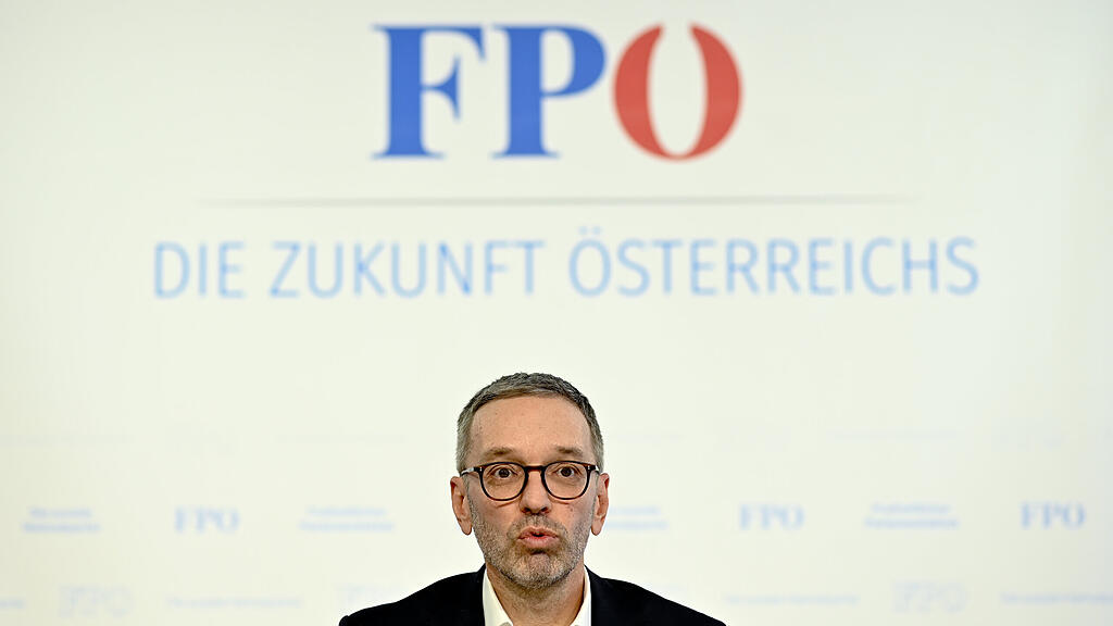 Herbert Kickl bei PK am 25. Oktober 2021