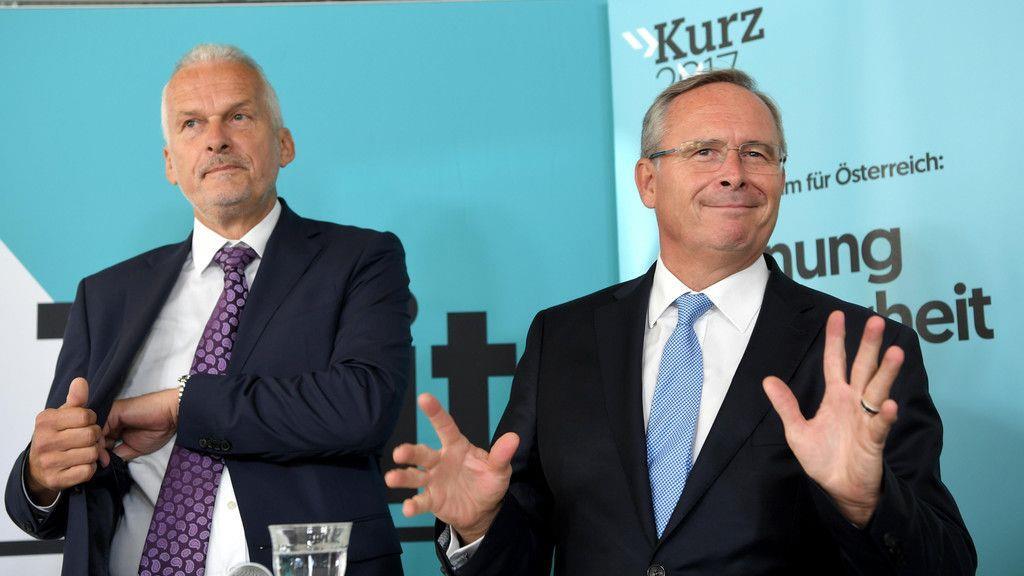 Bilder der Pressekonferenz