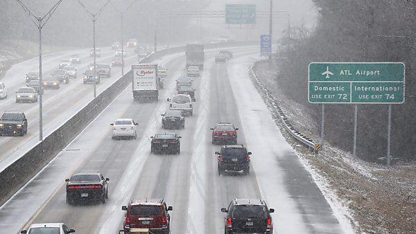 Verkehrschaos in Atlanta im US-Staat Georgia