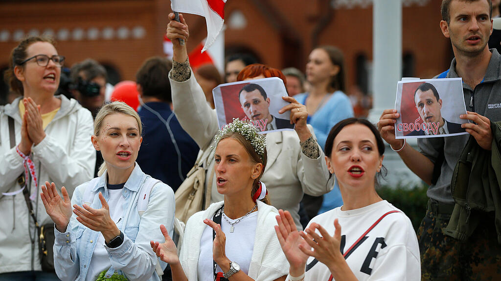Massenprotest in Minsk