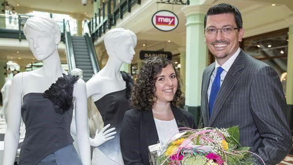 Nina Gadermaier der Modeschule Hallein überzeugt mit ihrer Abschlusskollektion.