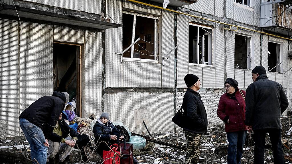 Krieg in Ukraine: Schäden nach Angriffen in Tschuhujiw (Chuguiv)