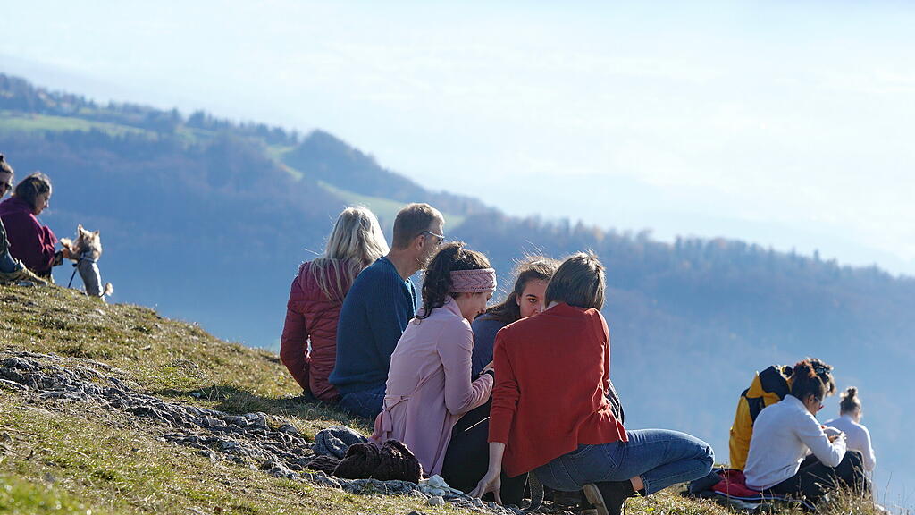 Gaisberg, Herbst, Sonne, Sonnenschein, Ausflug, Paragleiter,