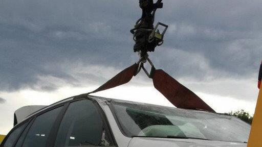 Pkw-Überschlag auf A8