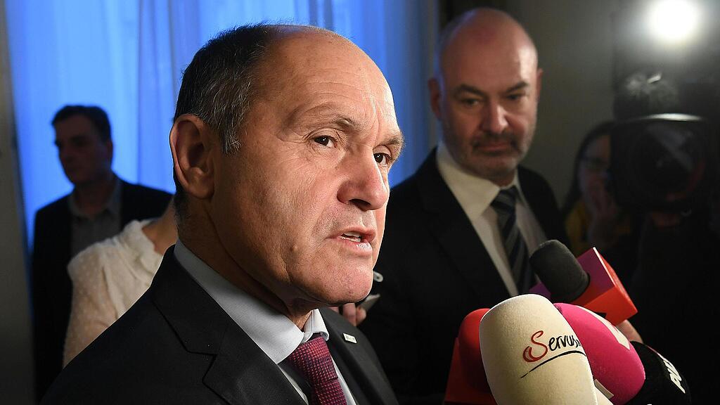 Sobotka beim Ministerrat am Dienstag.