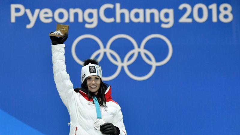 Olympia: Siegerehrung im Super-G