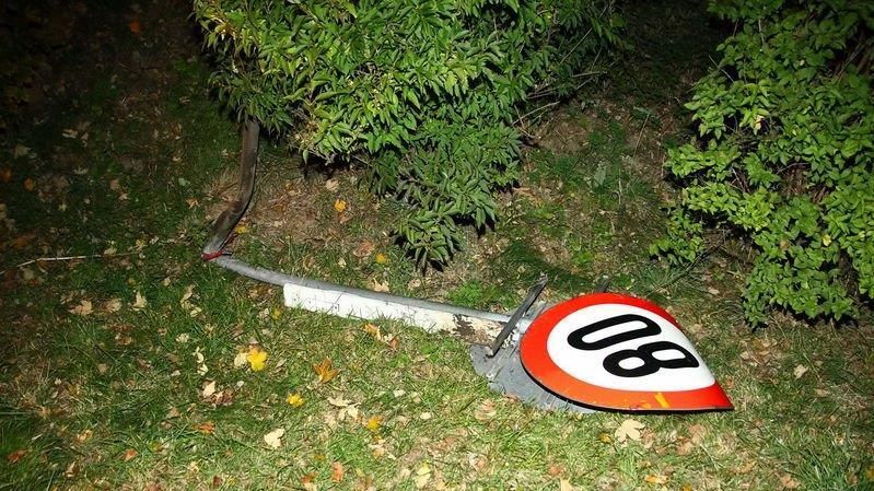 Bilder vom Unfallort auf der L207
