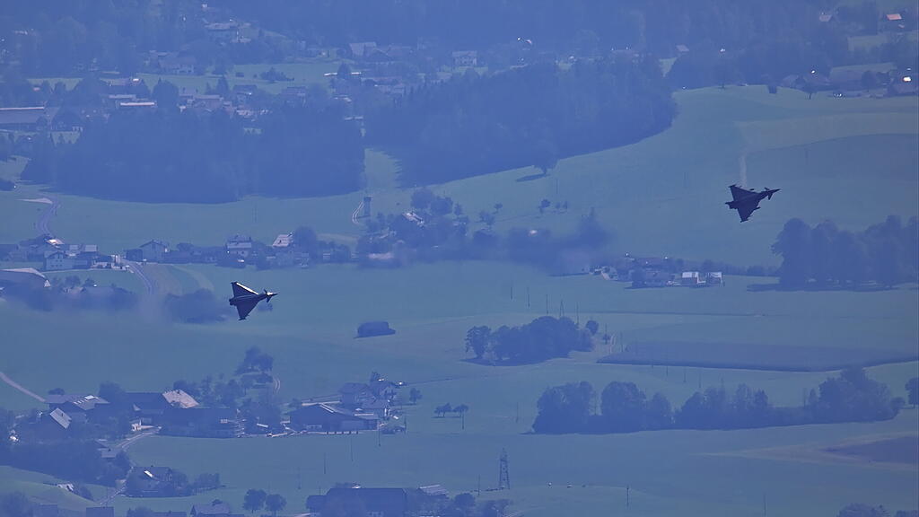Übungsflüge der Eurofighter