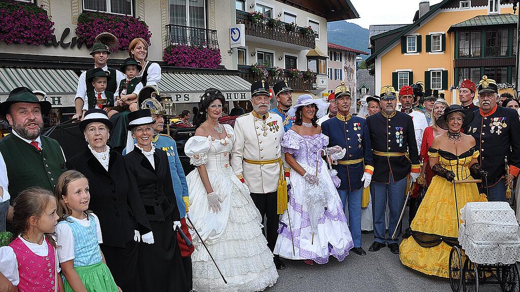 Kaiserlicher Besuch in St. Gilgen am Wolfgangsee.