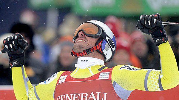 Svindal feiert im Super-G 2013 seinen ersten Kitz-Sieg.