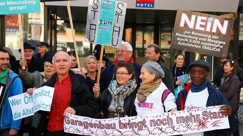 Demo gegen Mönchsberggaragen-Ausbau, I