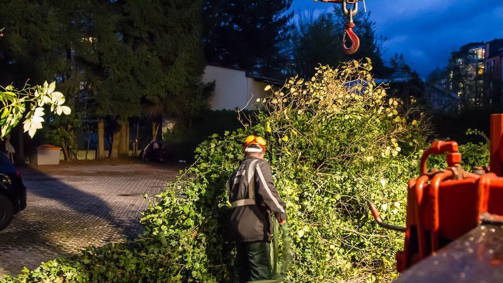 Sturmtief "Herwart" zieht über Salzburg hinweg I