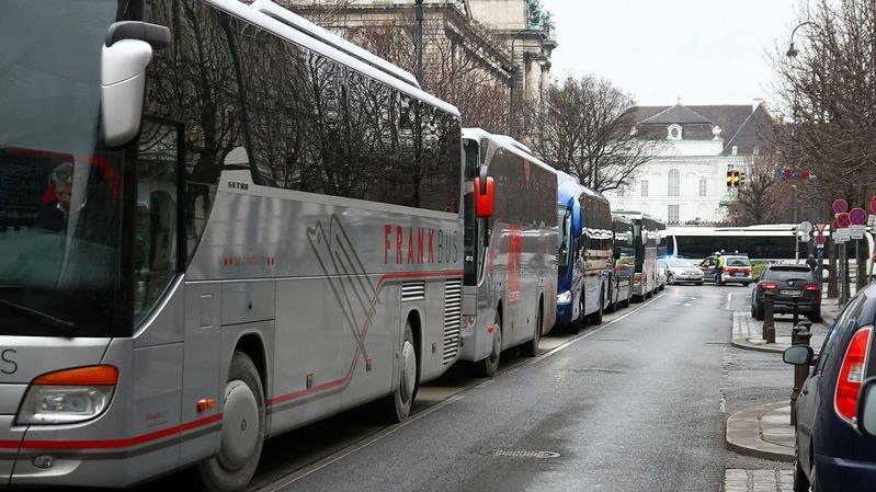 Salzburger demonstrieren in Wien