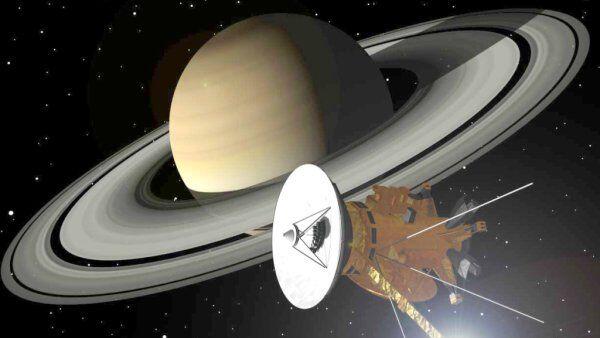 "Cassini" umkreist das Saturnsystem