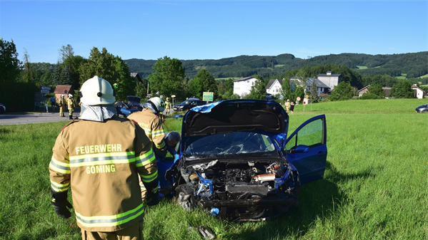 Die Feuerwehr Göming stand mit 26 Mann im Einsatz.