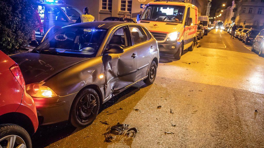 Bilder vom Unfall auf der Plainstraße