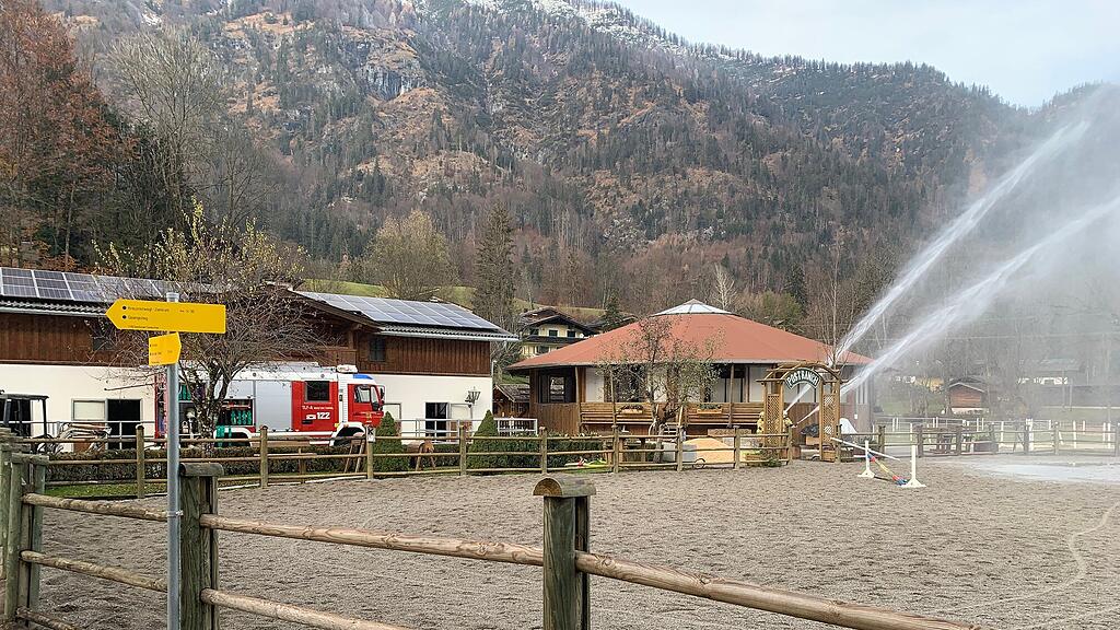 Einsatzübung Saalachtaler Feuerwehren