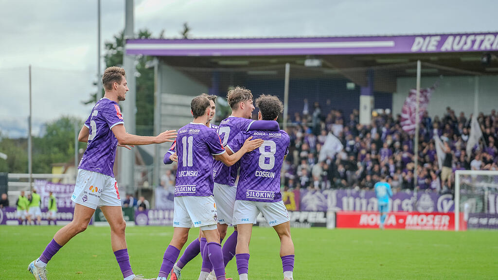 2. Liga: Austria Salzburg gegen Amstetten