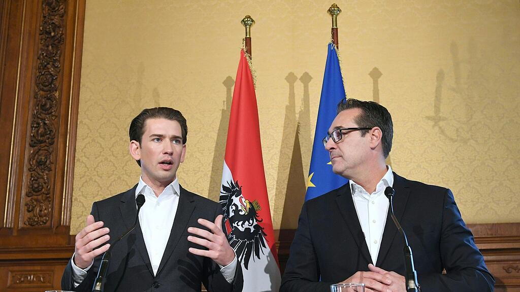 Kurz und Strache sind sich über die Abwicklung der Gespräche einig.