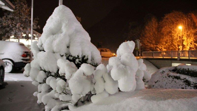 Erster Schnee in Salzburg