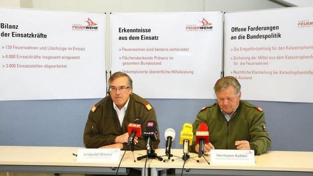 "Wir haben beste Unterstützung seitens der Gemeinde- und der Landespolitik, aber wenn es um den Bund geht, dann kommt bei mir Unverständnis und Ärgernis auf", sagte Leopld Winter (links).
