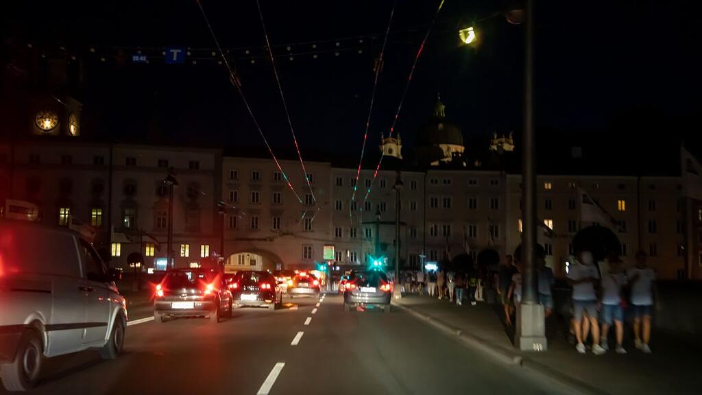 Straßenbeleuchtung in Salzburg ausgefallen