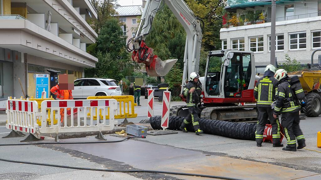 Gasleitung in Salzburg-Lehen beschädigt