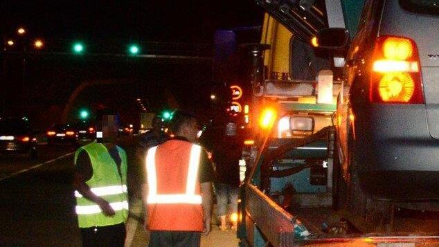 Crash beim Pass Lueg