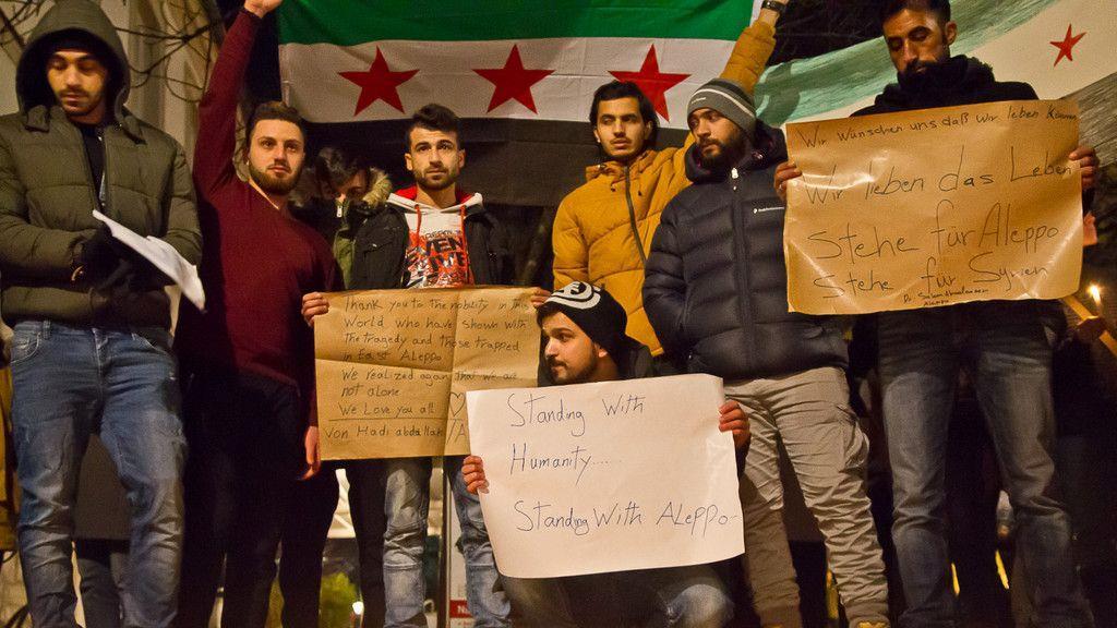 Gedenk-Demonstration für Aleppo in Salzburg I