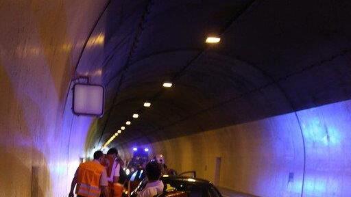 Auffahrunfall im Hieflertunnel