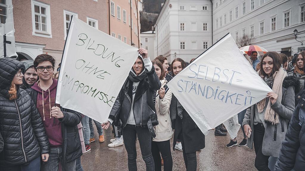 Protestmarsch BORG Oberndorf