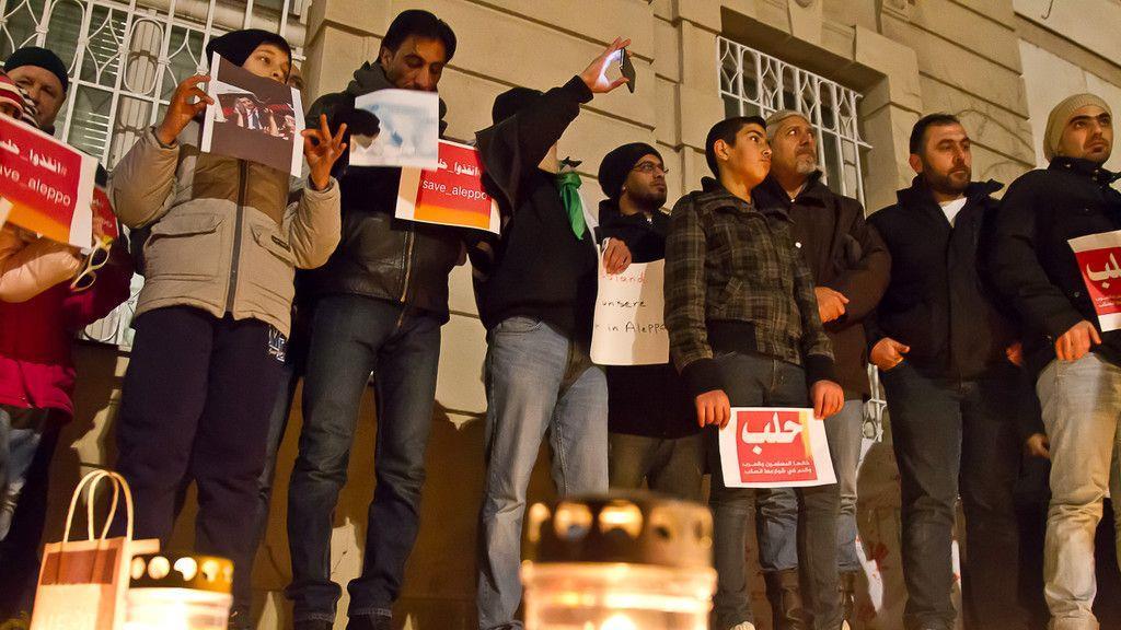 Gedenk-Demonstration für Aleppo in Salzburg I