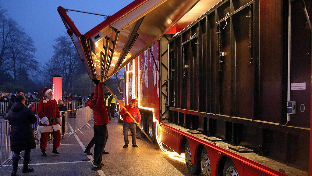 Erstmals Coca-Cola Truck in Oberalm