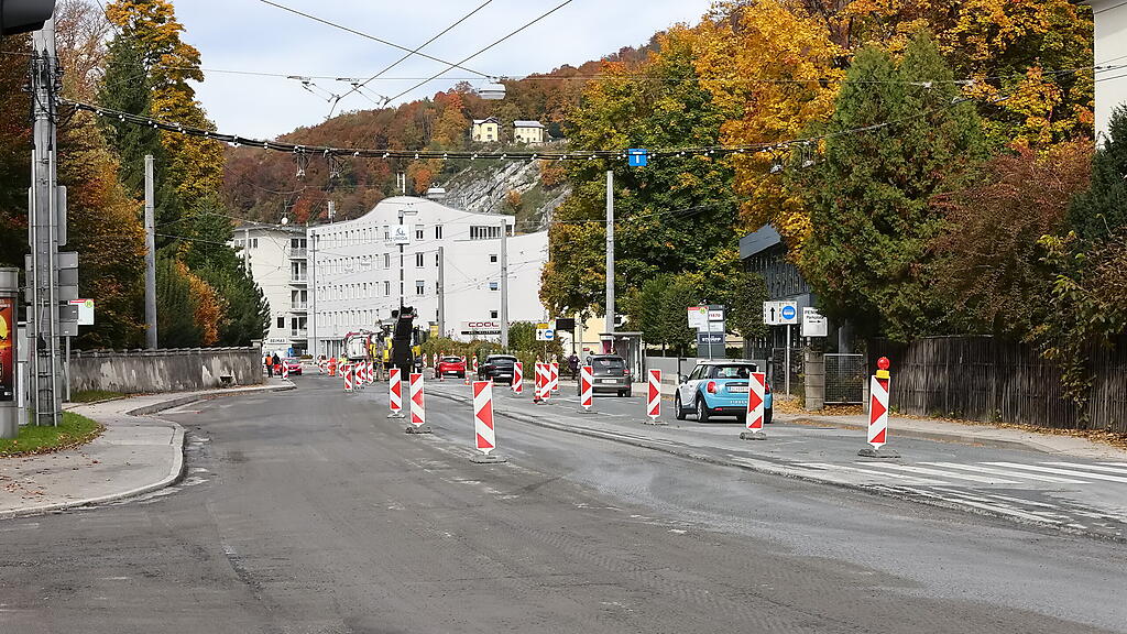 Hellbrunnerstrasse Fahrbahnsanierung