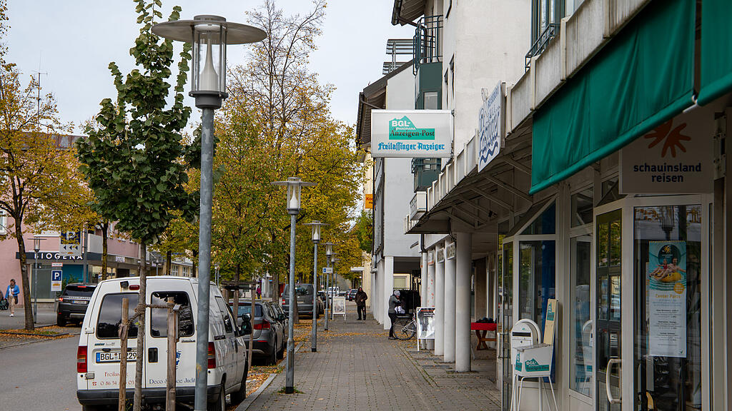Leere Stra\u00dfen in Freilassing