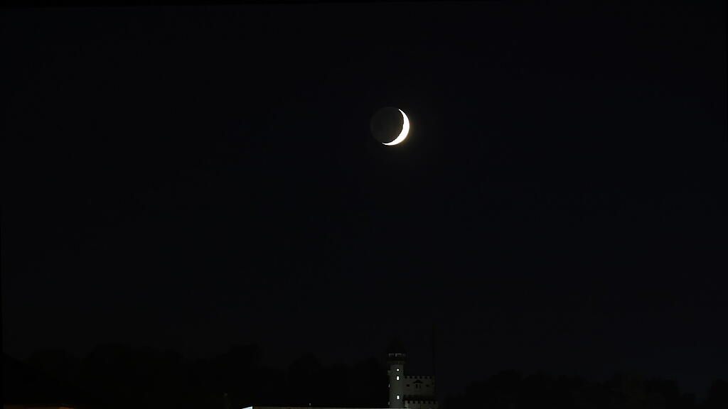 Mond über dem Salzburger Stadtfest