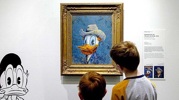 Donald Duck im Van-Gogh-Stil