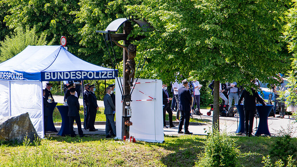 S\u00f6der und Seehofer in Freilassing
