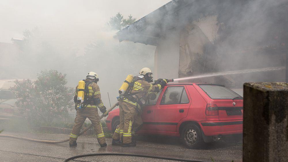 Haus in Neumarkt in Flammen I