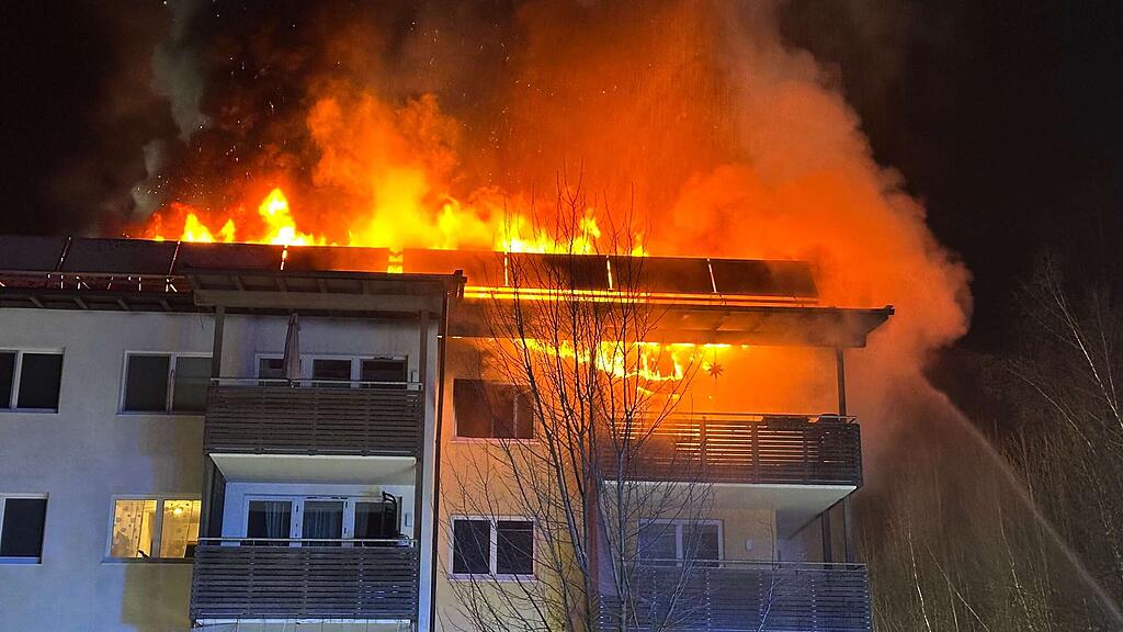 Dachstuhlbrand in Maria Alm