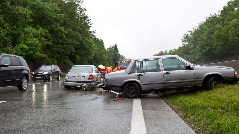 Crash auf A1 bei Thalgau
