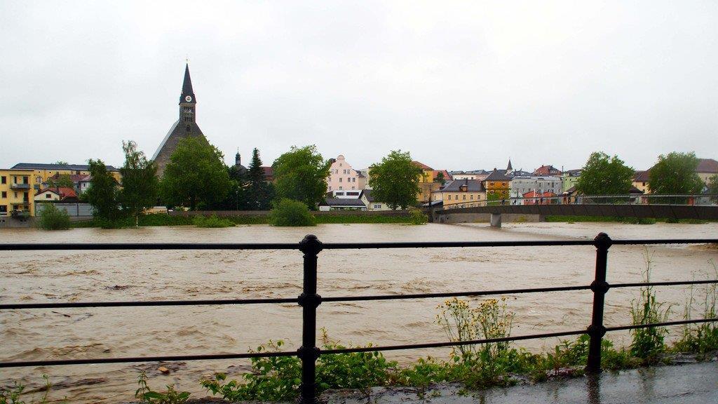 Hochwasser in Oberndorf