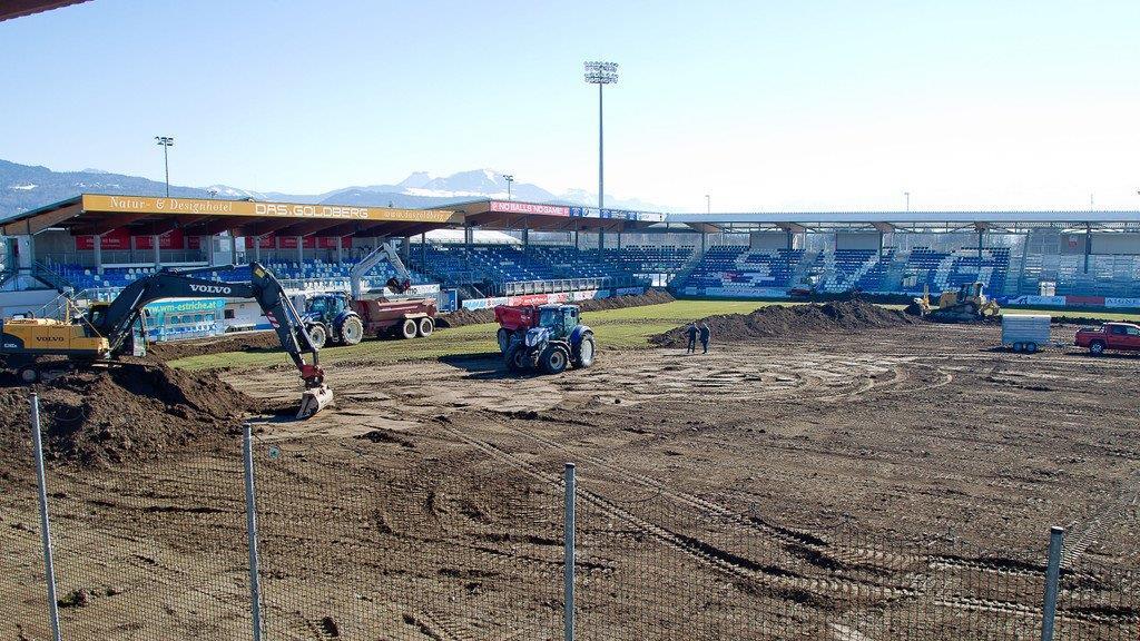 SV Grödig: Rasenheizung wird im DAS.GOLDBERG Stadion eingebaut