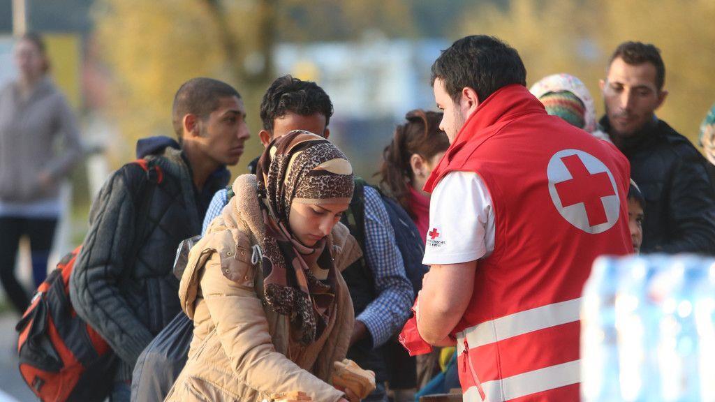 Flüchtlinge an der Grenze zwischen Oberösterreich und Deutschland