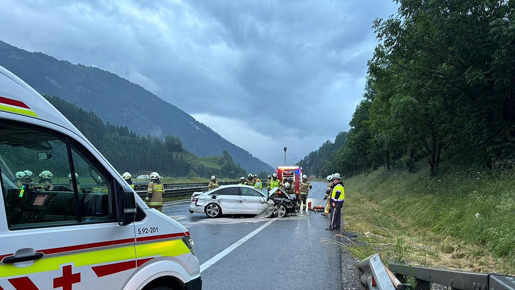 Unfall auf A10 in St. Michael im Lungau