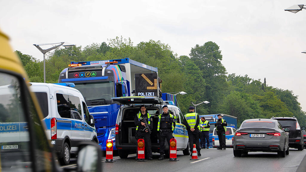 Grenzkontrollen an Grenze in Freilassing